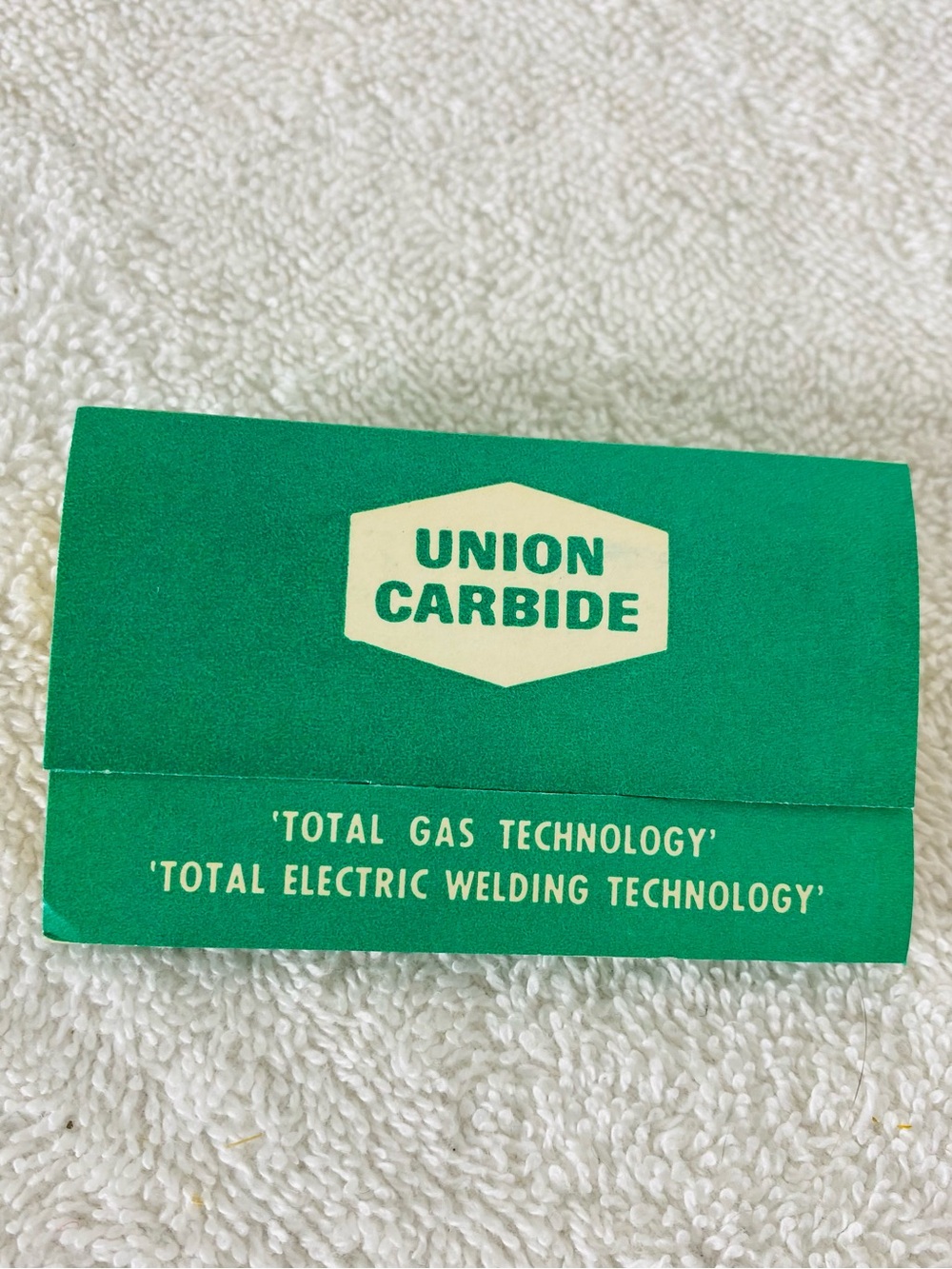 Vintage 1960s Union Carbide Linde Gas Promo Matchbook Golf Tees Stymie Marker
